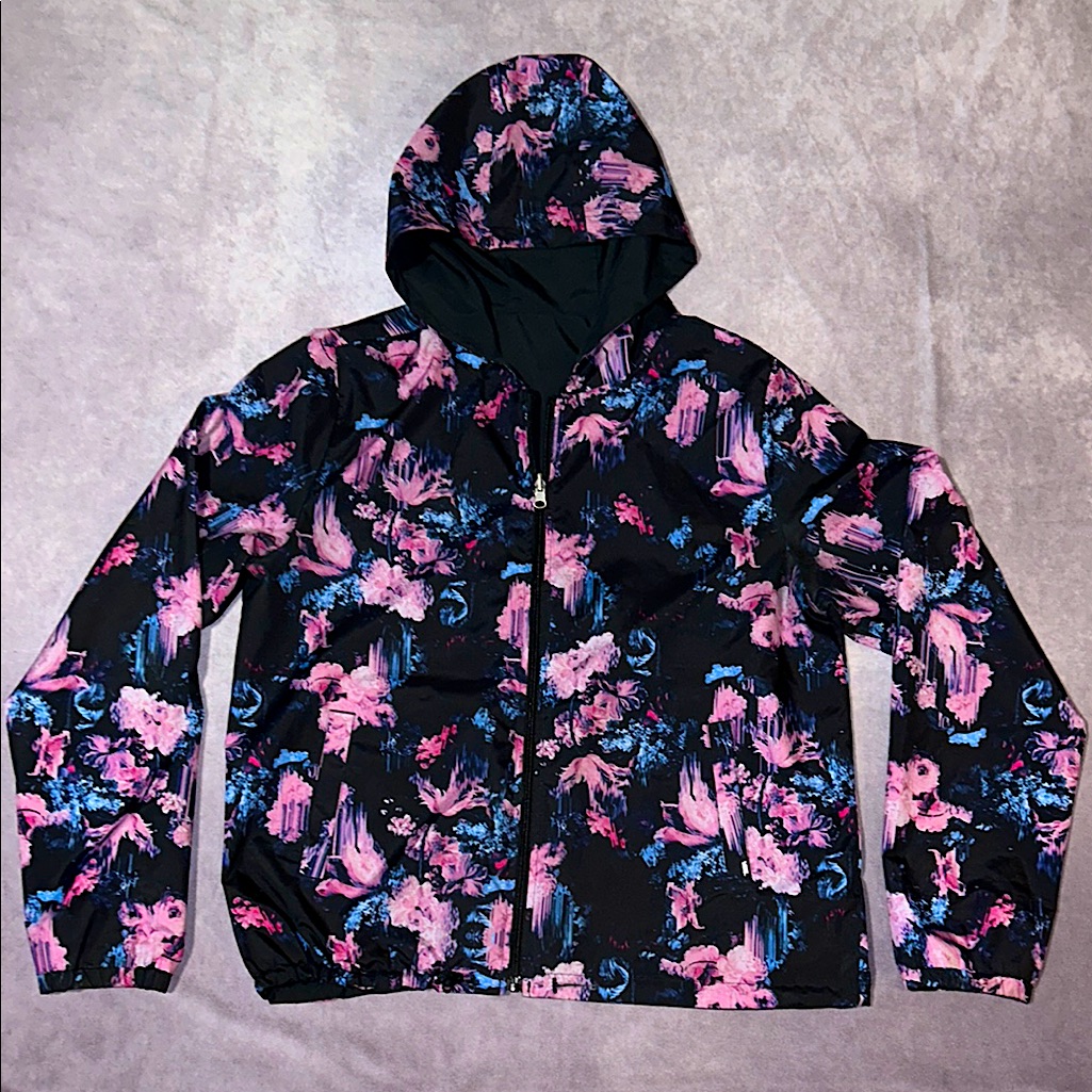 Vans Floral Print Reversible Windbreaker Jacket